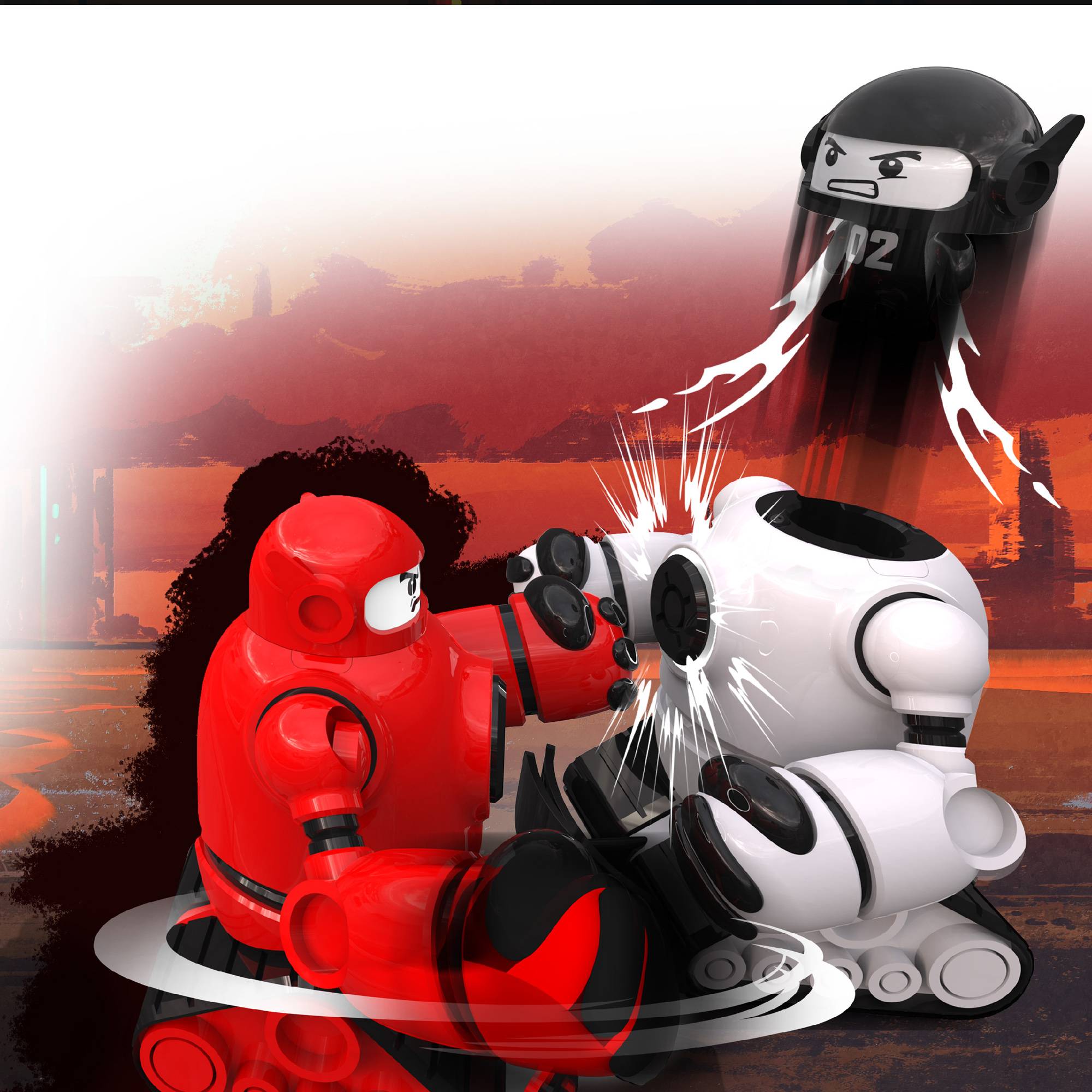 Sharper Image Toy Remote Control RC Mecha Rivals (1212013131) Red