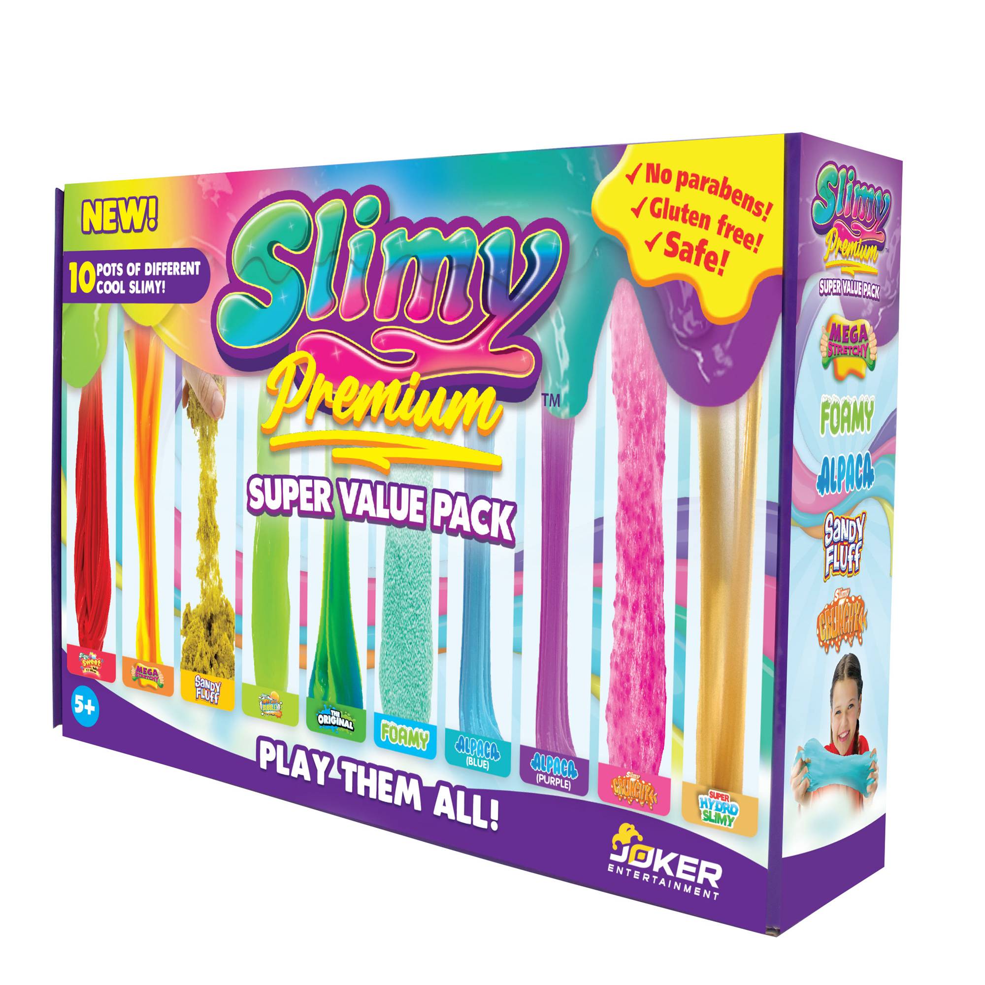 Slimy Super Combo Set – 9 Paste Magiche + 10 Mix-In, 1,6 Kg Di Divertimento Per Bambini, Regalo Originale