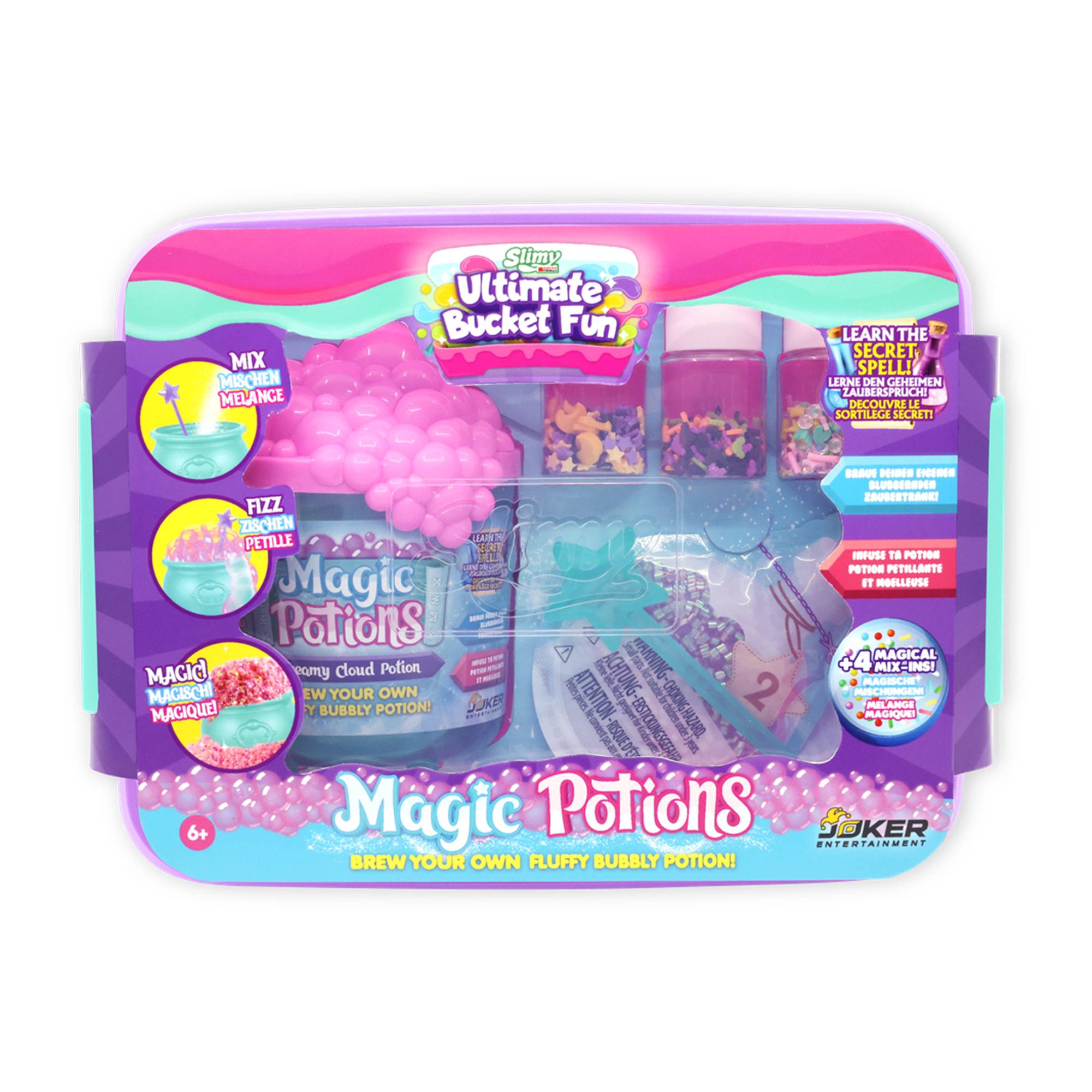 SLIMY Magic Potion Squishy Droplet – Original Slimy Slime Magic Potion with 2 different play tones and magical mixes, maximum fun for children with slime and play clay in the utility pan